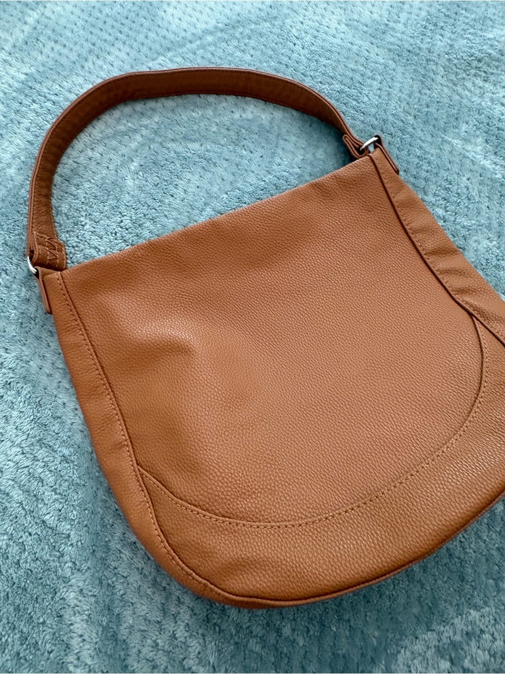 thirty-one Cognac Brown Pebbled Leather Shoulder Midway Hobo - Picture 4 of 10